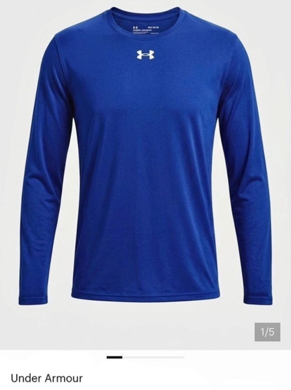 Under Armour Men's UA Tech™ Long Sleeve Blue Medium